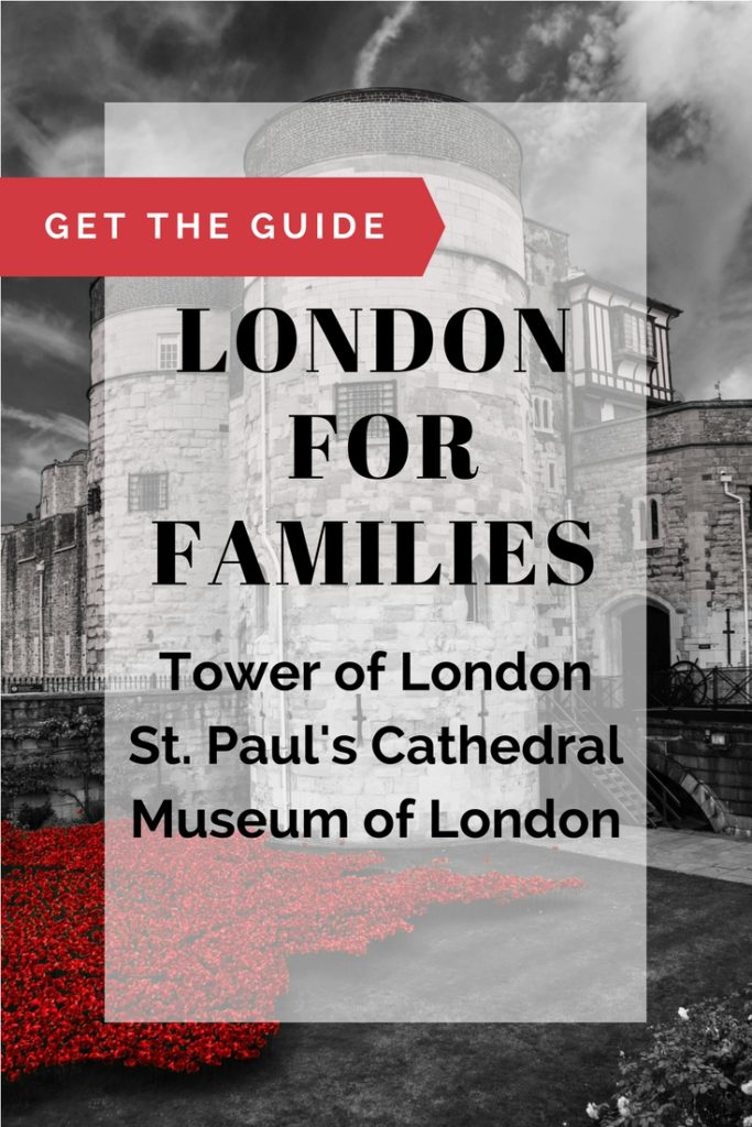 London things to do on a family travel budget. Buy the London City Guide for Families for free and cheap London things to do in the City of London. Visit St. Paul’s Cathedral, the Museum of London, the Tower of London & so much more!