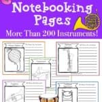 Image of Musical Instrument Notebooking Pages by Music in Our Homeschool on www.captivatingcompass.com