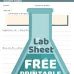 image of Free Download of Science Lab Sheets from www.CaptivatingCompass.com
