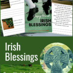 collage image of Irish Blessing Copywork Bundle with text overlay 17 Irish blessings for memorization & presentation from www.CaptivatingCompass.com