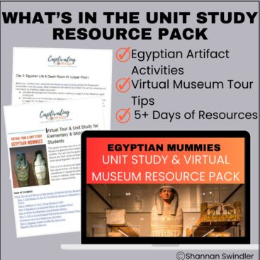 image of Virtual Tour Egyptian Mummies unit study