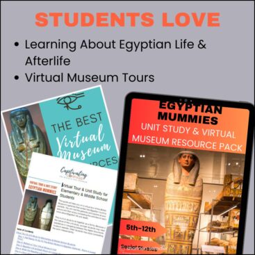 image of Virtual Tour Egyptian Mummies unit study