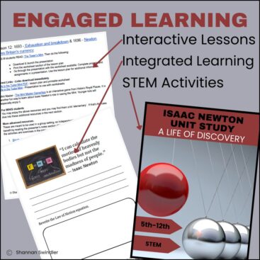 image of how Isaac Newton Unit Study: A Life of Discovery prrovides engaged learning