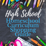 image of school supplies with text overlay Hischool Curriculum Shopping Guide for Build Your Bundle homeschol curriculum sale at www.captivatingcompas.com