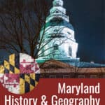 image of Maryland State captial with text overlay. History and Geography Unit Study from CaptivatingCompass.com