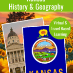 image of ccontents in the Kansas History & Geography State Study Pack from CaptivatingCompass.com