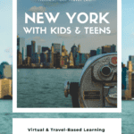 images of New York with text overlay NewYork with Kids & Teens from CaptivatingCompass.com