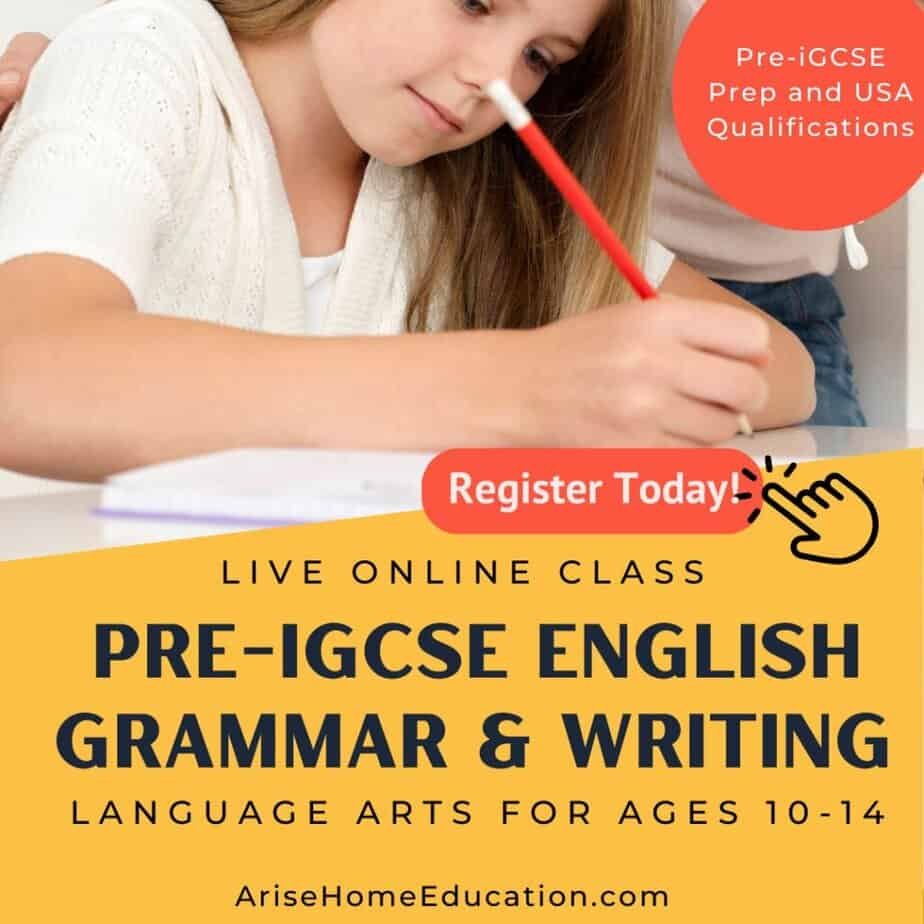 image of Pre-iGCSE Gramar & Writing for high school electives