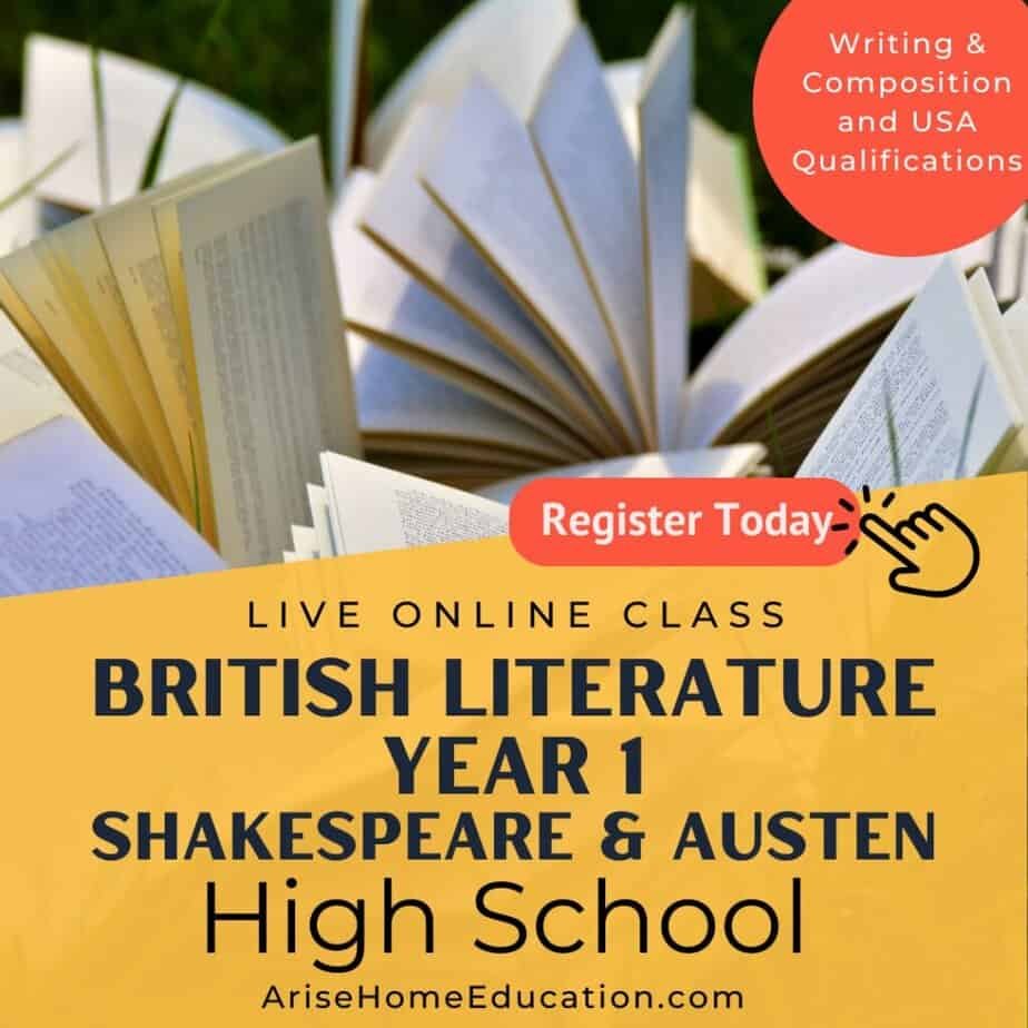 image f British Literature year 1 for High school elective