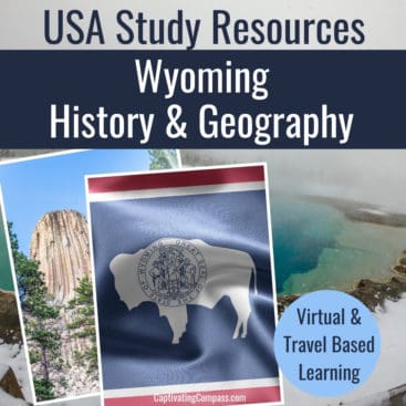 image of Wyoming State Study pack available at www.CaptivatingCompass.com