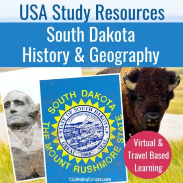 image of South Dakota State Study pack available at www.CaptivatingCompass.com
