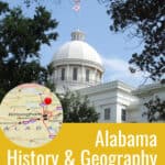 image of the contents of the Alabama History & Geography State Study from CaptivatingCompass.com