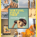 collage image of various museums to use the Virtural Field Trip Bundle at from CaptivatingCompass.com