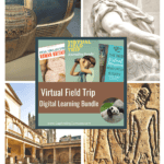 collage image of various museums to use the Virtural Field Trip Bundle at from CaptivatingCompass.com