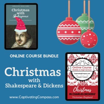 collge image of Christmas with Shakespeare & dickens online ocurse produtc from captivatingcompass.com