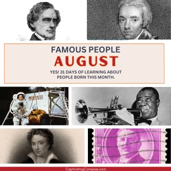 image of famous people bon in July from CaptivatingCompass.com