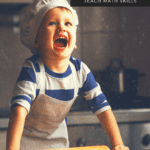 image of pre-schooler baking