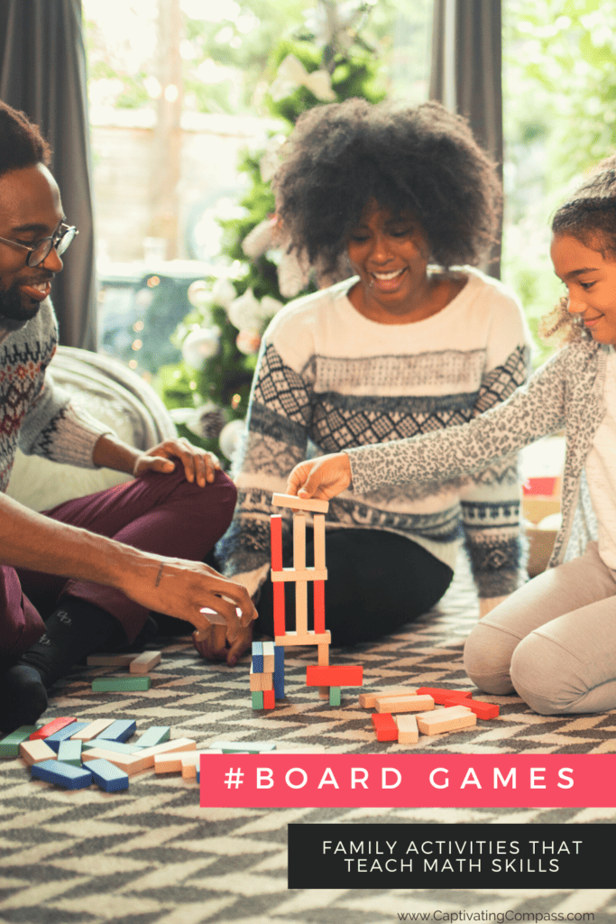 image of family playing board games