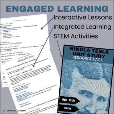 image of how the Nikola Tesla Unit Study & Resource Pack provides engaged learrning