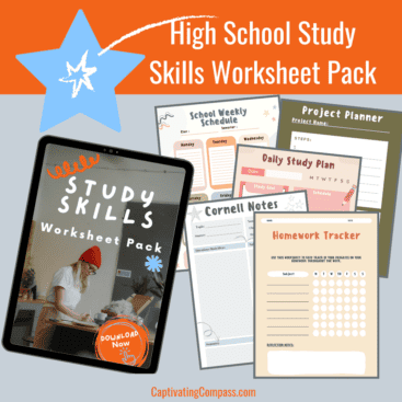 Study Skills Worksheets For Teens Bundle