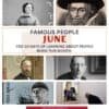 Let's Study Famous Folks - June Calendar of Famous People