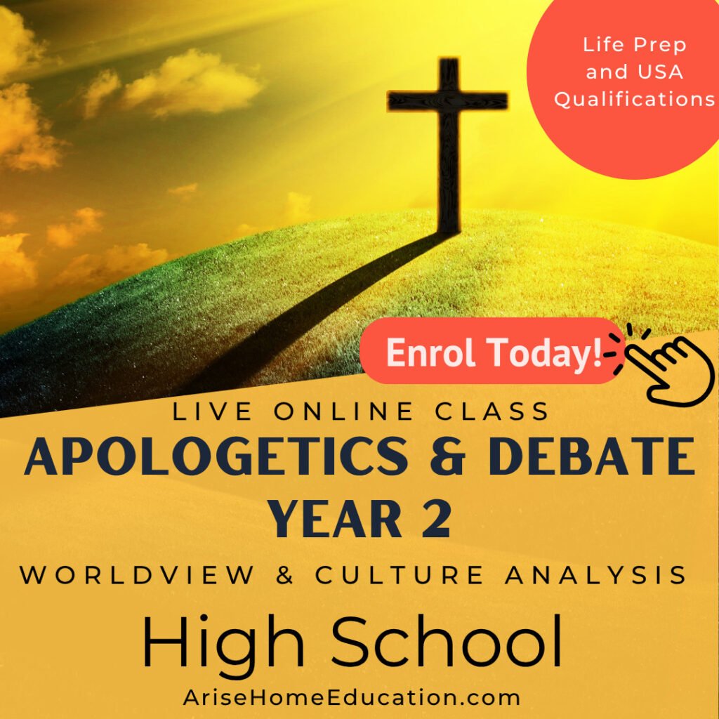 image of Apologetics & Debate Year 2 class Class offered at AriseHomeEducation.com