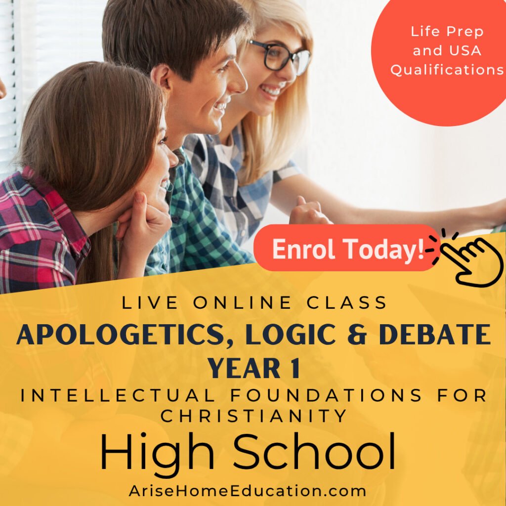 image of Apologetics, Logic & Debate Year 2 class Class offered at AriseHomeEducation.com