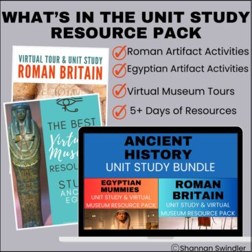 image of Ancient History Unit Study And Virtual Museum Resource Bundle