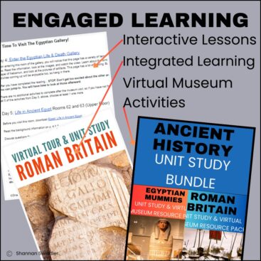 image of Ancient History Unit Study And Virtual Museum Resource Bundle