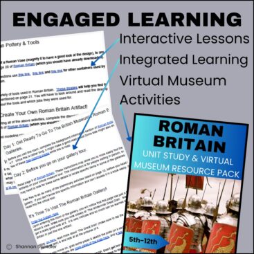 imge of Roman Britain Unit Study & Resource Pack including Vitual museum tour tips